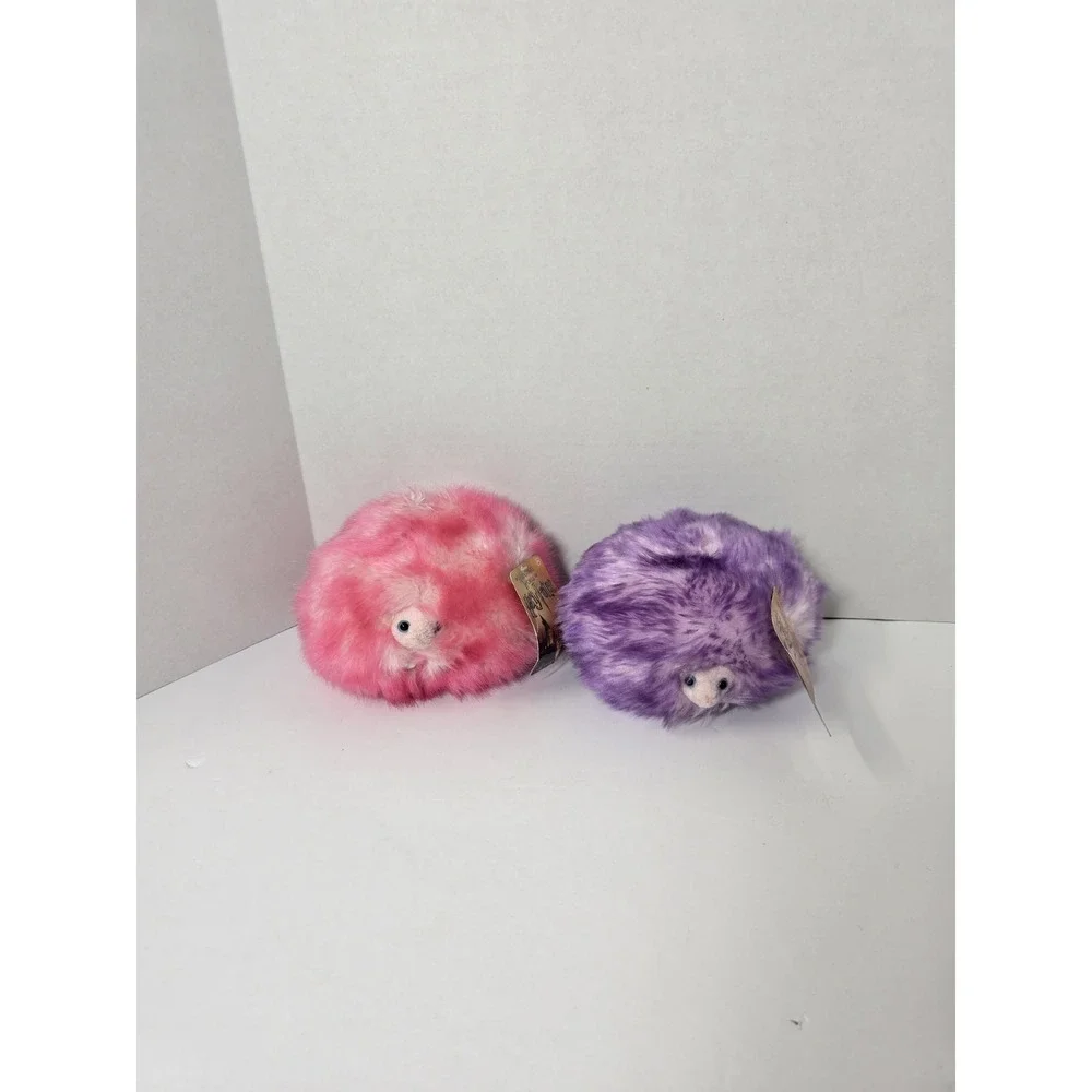 Harry Potter Pygmy Puff Plush Lot Of 2 Set Purple Pink Wizarding World